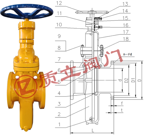 gas flat gate valve gas flat gate valve